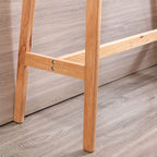 Scandinavian Wooden Freeform Bar Height Table for Dining Room