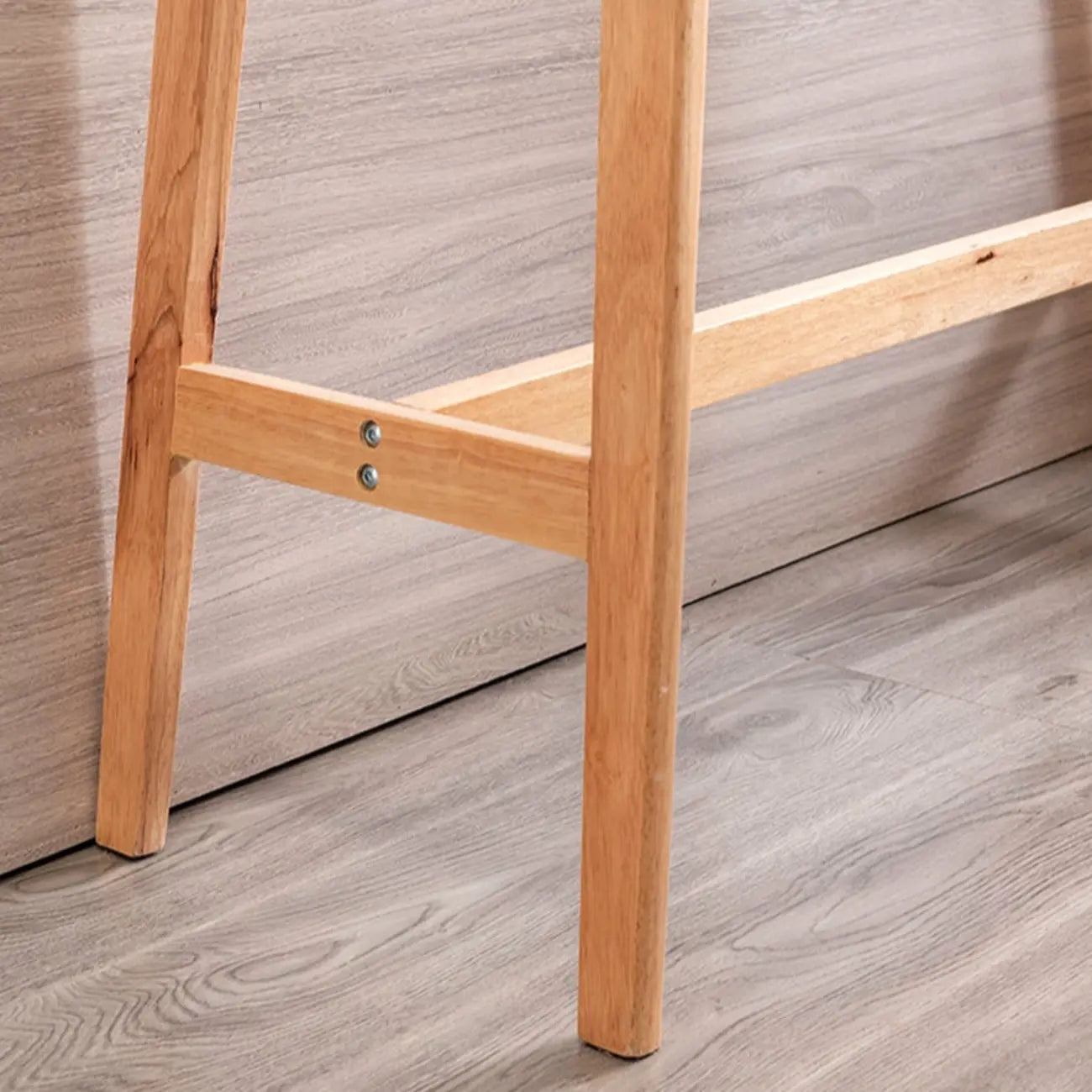 Scandinavian Wooden Freeform Bar Height Table for Dining Room