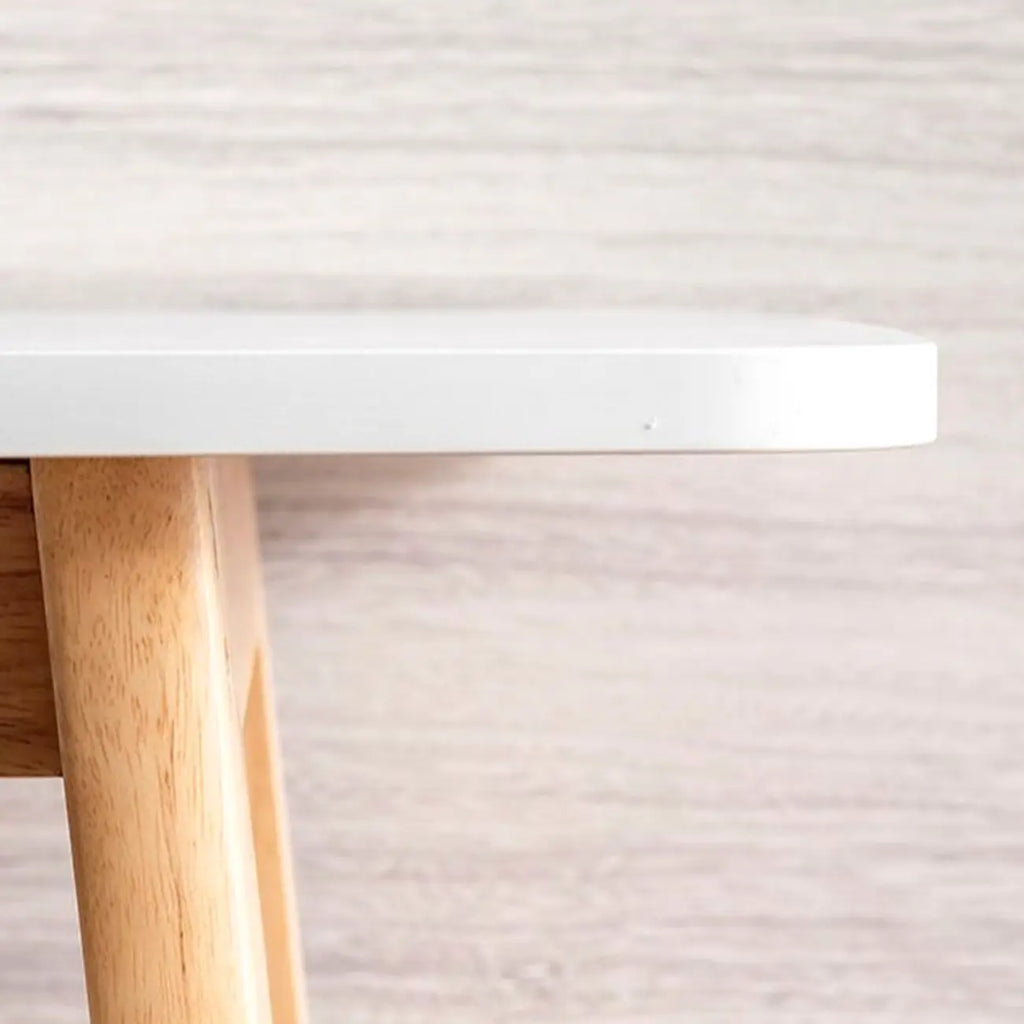 Scandinavian Wooden Freeform Bar Height Table for Dining Room
