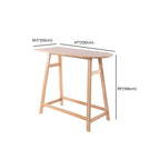 Scandinavian Wooden Freeform Bar Height Table for Dining Room