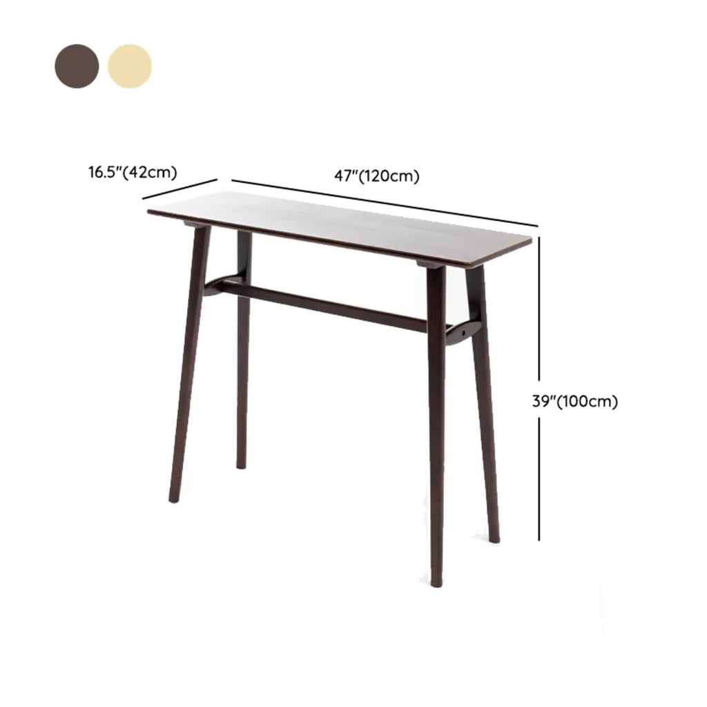 Scandinavian Wooden Freeform Bar Height Table for Dining Room
