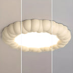 19 Inch Modern Circle Resin Flush Ceiling Light for Bedroom Decor