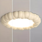 19 Inch Modern Circle Resin Flush Ceiling Light for Bedroom Decor