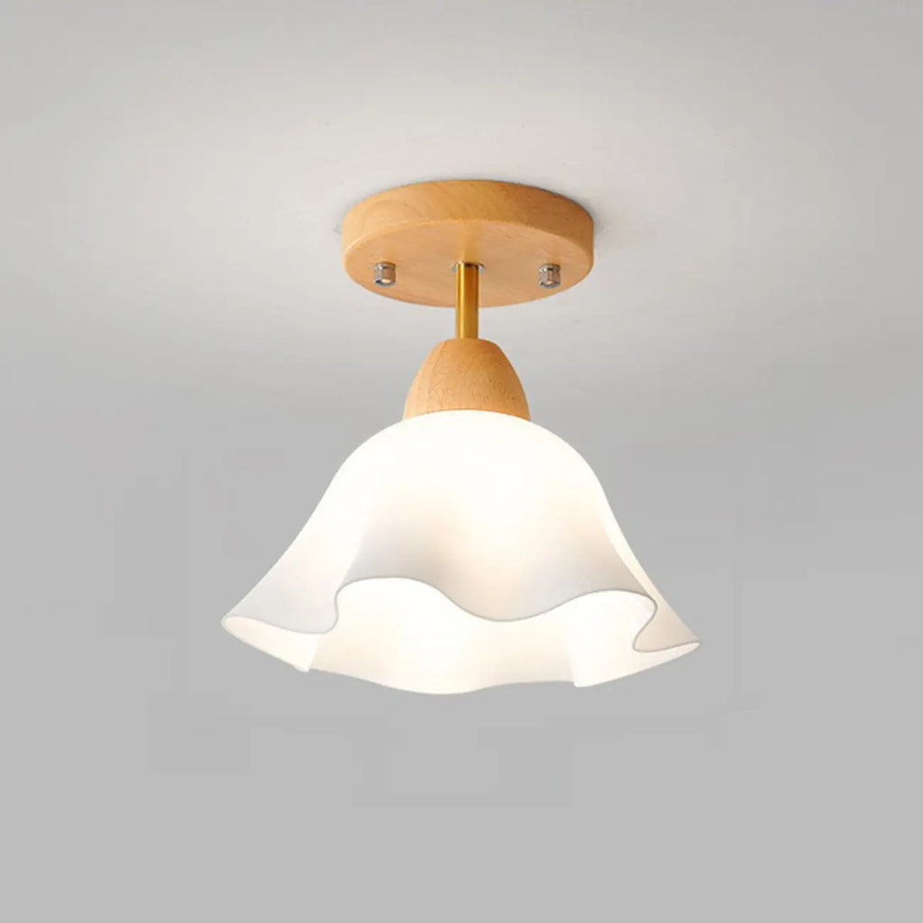 5 to 9 Inch Natural Finish Ceiling Light for Home Decor