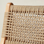 Scandinavian Wooden Ratten Bar Stool