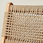Scandinavian Wooden Ratten Bar Stool