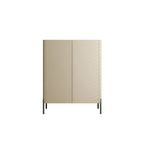 Coffee Solid Wood Shoe Cabinet with Adjustable Shelves