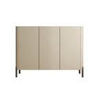 Coffee Solid Wood Shoe Cabinet with Adjustable Shelves