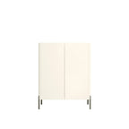 Coffee Solid Wood Shoe Cabinet with Adjustable Shelves