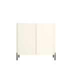 Coffee Solid Wood Shoe Cabinet with Adjustable Shelves