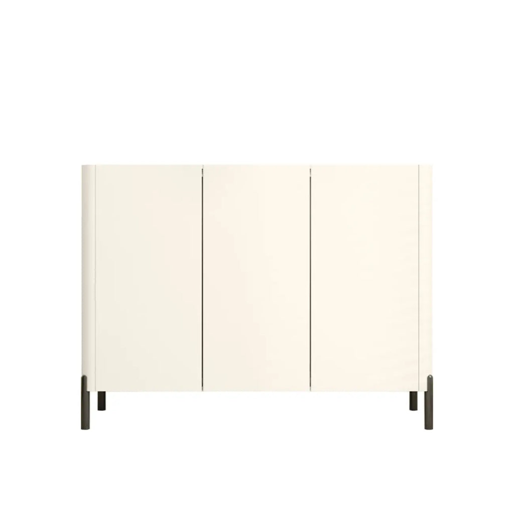 Coffee Solid Wood Shoe Cabinet with Adjustable Shelves