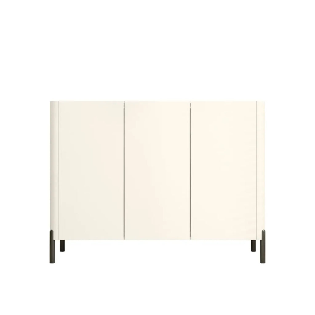 Coffee Solid Wood Shoe Cabinet with Adjustable Shelves
