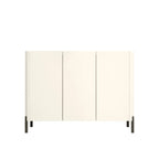 Coffee Solid Wood Shoe Cabinet with Adjustable Shelves