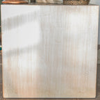 Rustic Natural Finish Wood Block Side Table for Living Room