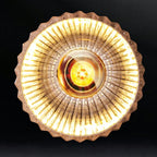Transparent Vintage Swing Arm Wall Light for Bedroom Use