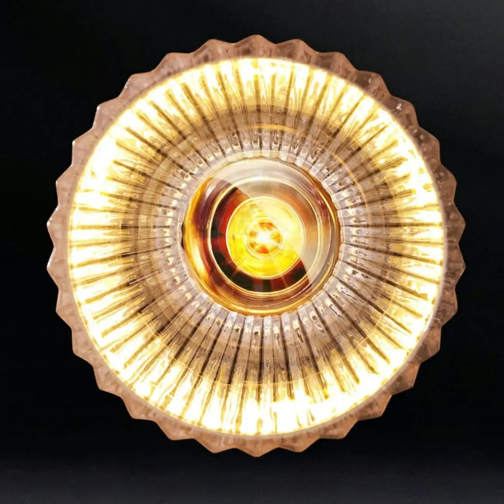 Transparent Vintage Swing Arm Wall Light for Bedroom Use