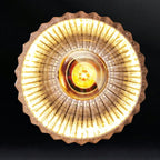 Transparent Vintage Swing Arm Wall Light for Bedroom Use