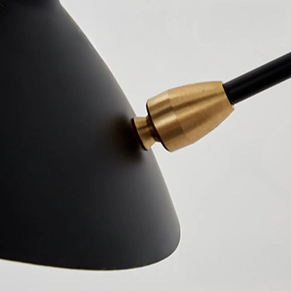 2-Light and 1-Light Metal Black Swing Arm Wall Light