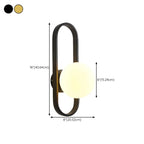 Artistic Brass Wall Sconce with Glass Orb for Living Room