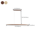 Modern Dimmable LED Adjustable Wood Island Pendant Light
