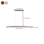 Modern Dimmable LED Adjustable Wood Island Pendant Light