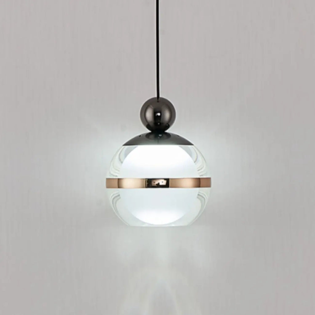 Modern Gold Glass 3-Light Adjustable Island Light