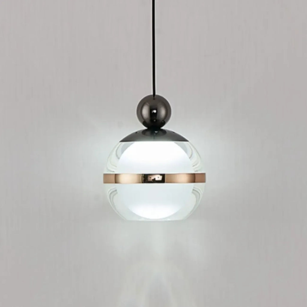 Modern Gold Glass 3-Light Adjustable Island Light