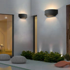 3 Tiers Wall Sconce with Concrete Shade for Outdoor Use