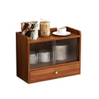 Tabletop Wooden Cubitac Display Cabinet with Glass Doors