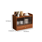 Tabletop Wooden Cubitac Display Cabinet with Glass Doors
