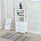 Antique Chic Open Back Black Wood Storage Bookcase