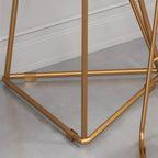 Glam Natural Finish Wooden Fixed Top Bar Tables