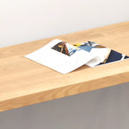 Glam Natural Finish Wooden Fixed Top Bar Tables
