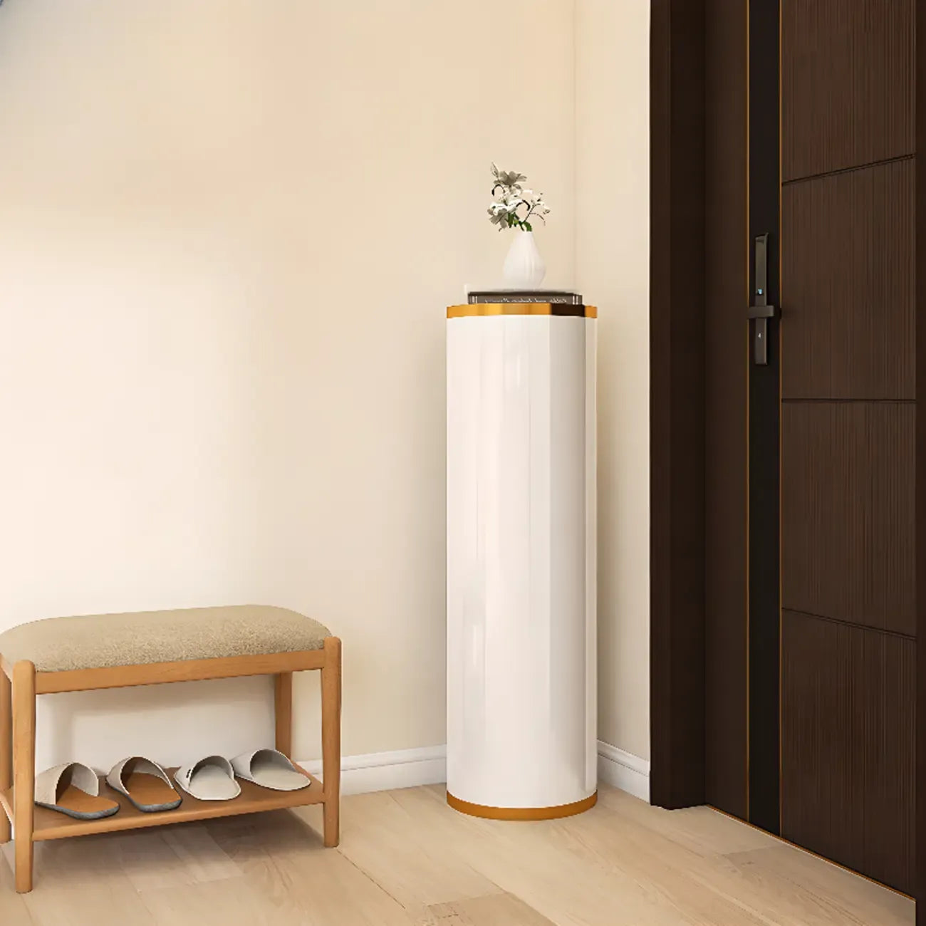 Rotatable Cylindrical Metal Shoe Storage Cabinet