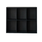 Black Horizontal Bookcases Cube Organizer Closed Back
