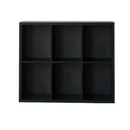 Black Horizontal Bookcases Cube Organizer Closed Back