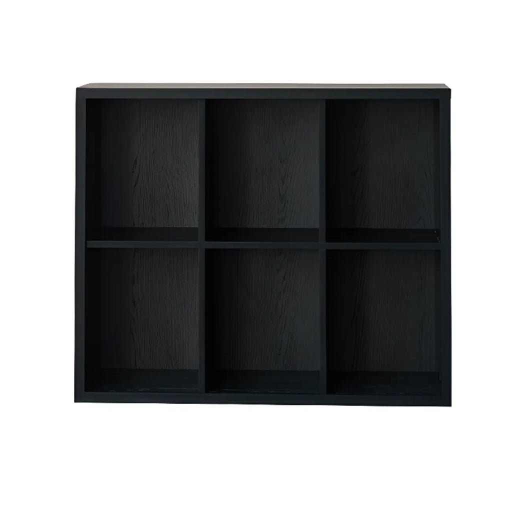 Black Horizontal Bookcases Cube Organizer Closed Back