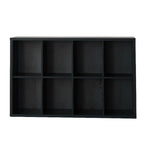Black Horizontal Bookcases Cube Organizer Closed Back