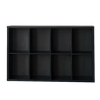 Black Horizontal Bookcases Cube Organizer Closed Back