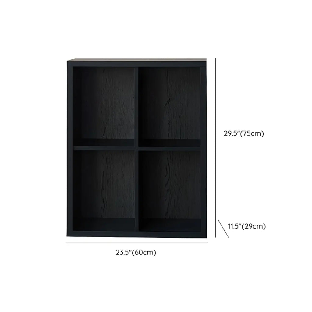 Black Horizontal Bookcases Cube Organizer Closed Back