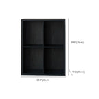 Black Horizontal Bookcases Cube Organizer Closed Back