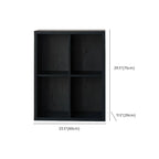 Black Horizontal Bookcases Cube Organizer Closed Back