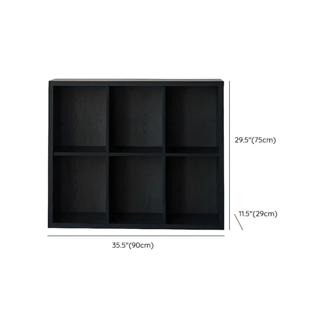 Black Horizontal Bookcases Cube Organizer Closed Back
