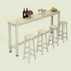 Modern Brown Wooden Fixed Top Bar Tables