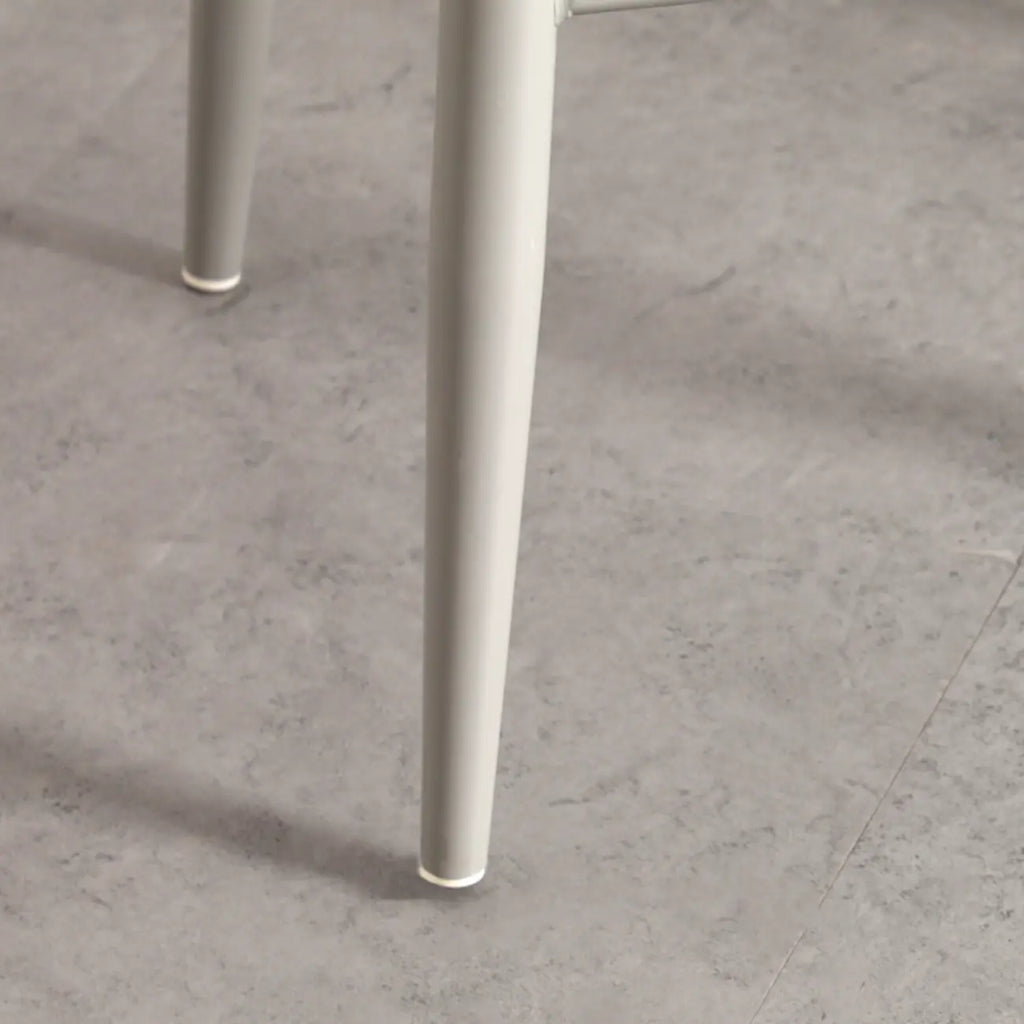 Contemporary Light Gray Plastic Saddle Low Back Bar Stools