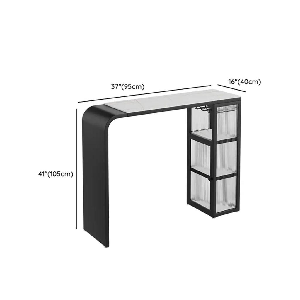Modern Scratch Resistant Granite Top Pub Table for Kitchen