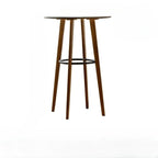 Modern Fixed Top Bamboo Orbicular Bar Tables