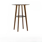 Modern Fixed Top Bamboo Orbicular Bar Tables