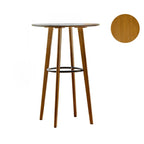 Modern Fixed Top Bamboo Orbicular Bar Tables