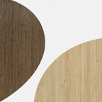 Modern Fixed Top Bamboo Orbicular Bar Tables